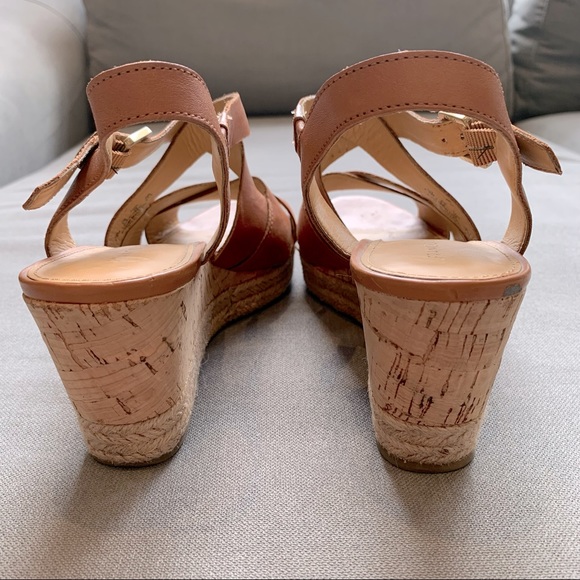 Franco Sarto Leather Wedge Sandals. Size 7. - Picture 4 of 7